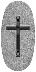 DASOV 510 BK SH SL Black Single Cross Shimmer Silver Background